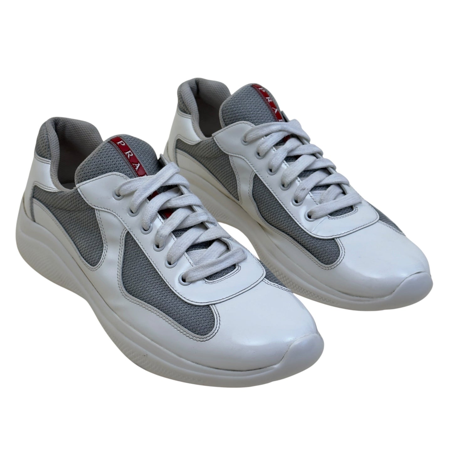 PRADA AMERICA'S CUP SNEAKERS WHITE / GREY UK9 | UK 9, Grey