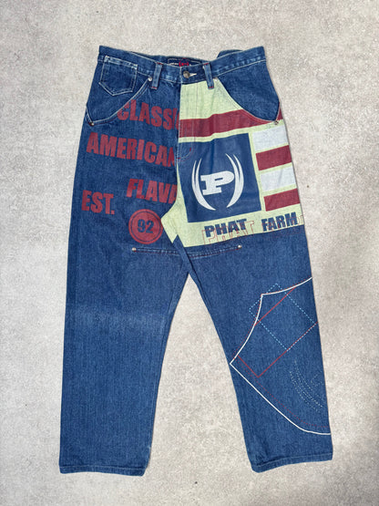 Phat Farm American Grpahic Denim Jeans