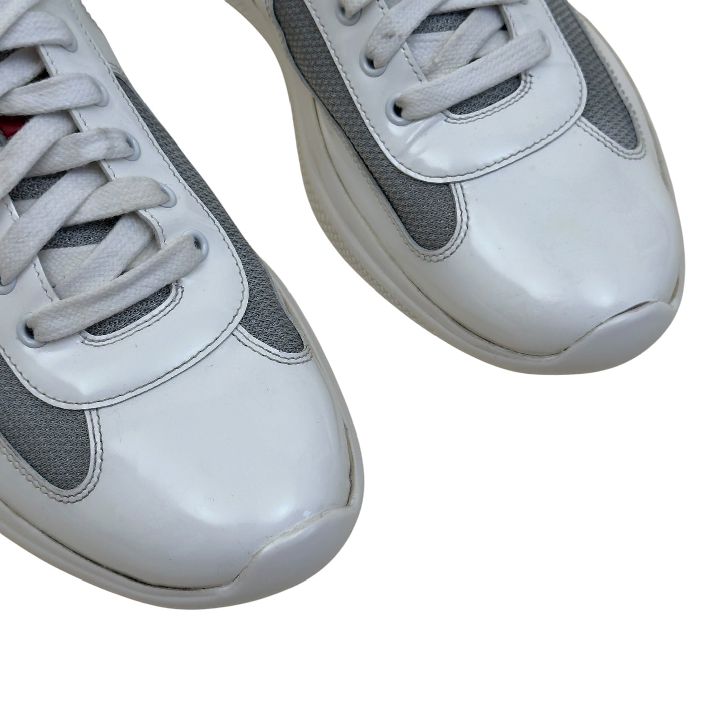 PRADA AMERICA'S CUP SNEAKERS WHITE / GREY UK9 | UK 9, Grey