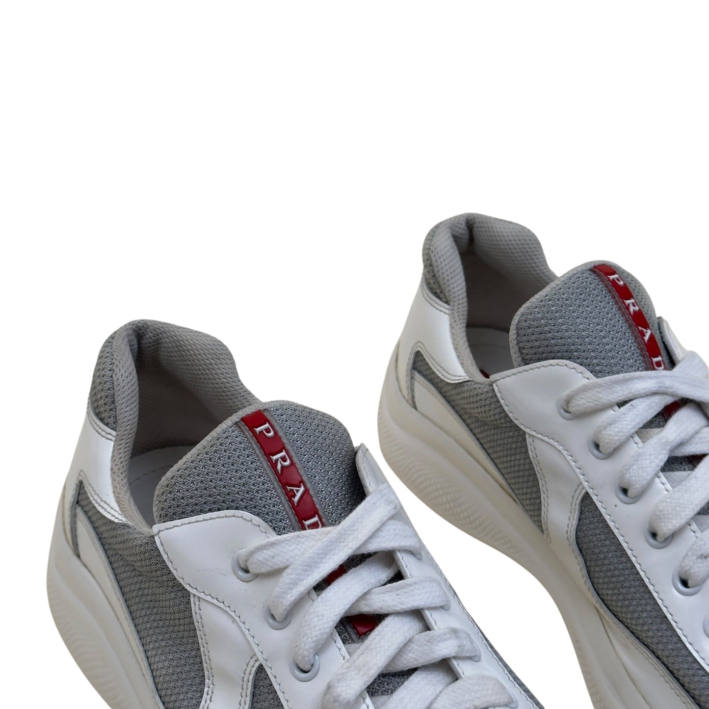 PRADA AMERICA'S CUP SNEAKERS WHITE / GREY UK9 | UK 9, Grey