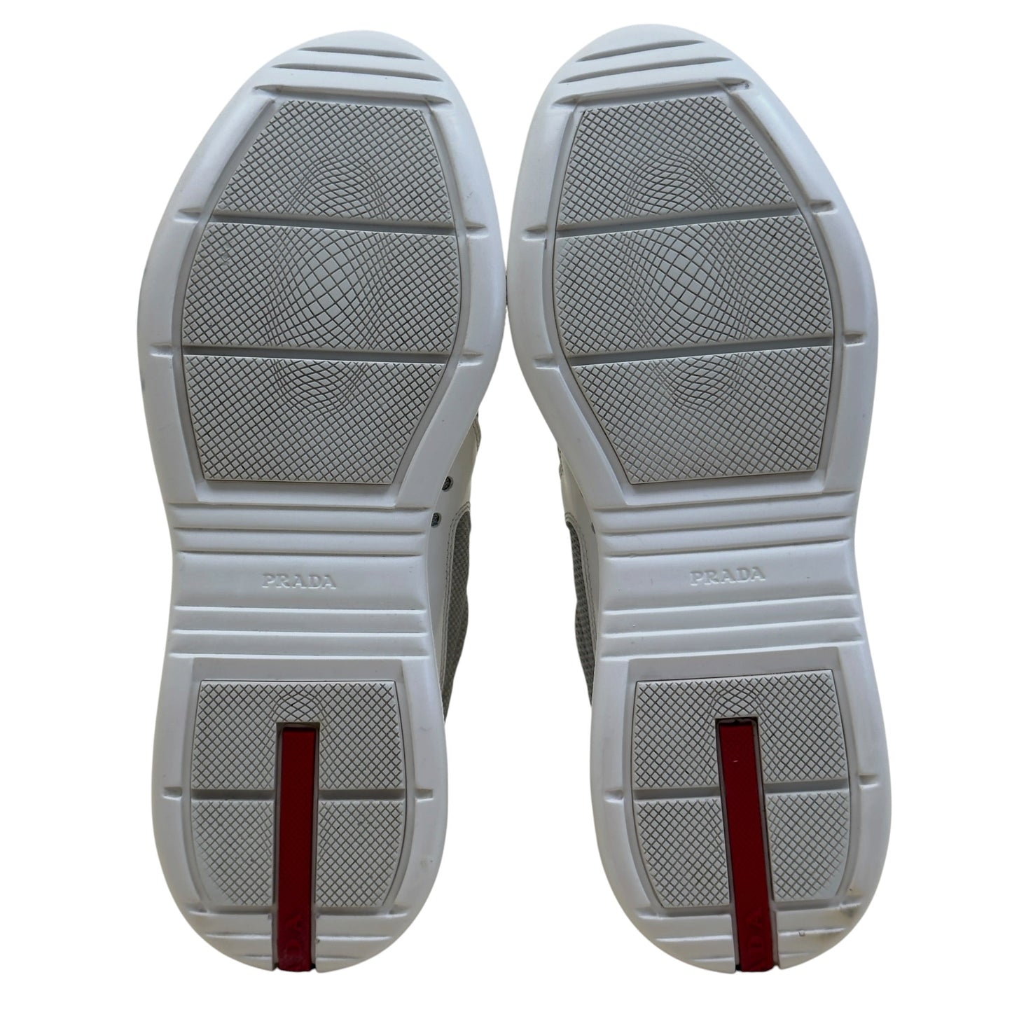 PRADA AMERICA'S CUP SNEAKERS WHITE / GREY UK9 | UK 9, Grey