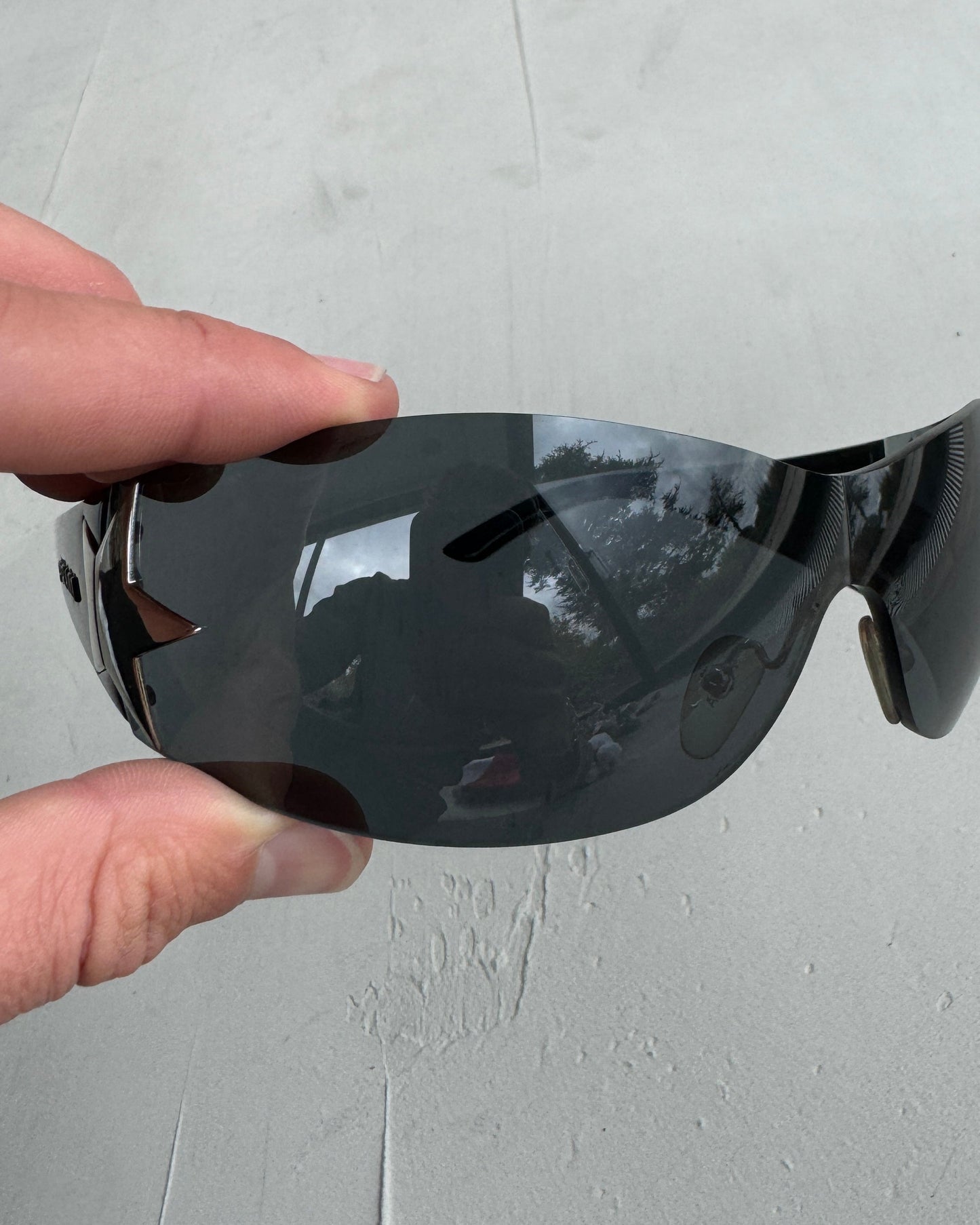 PRADA WRAP AROUND STAR SUNGLASSES | O/S, Black