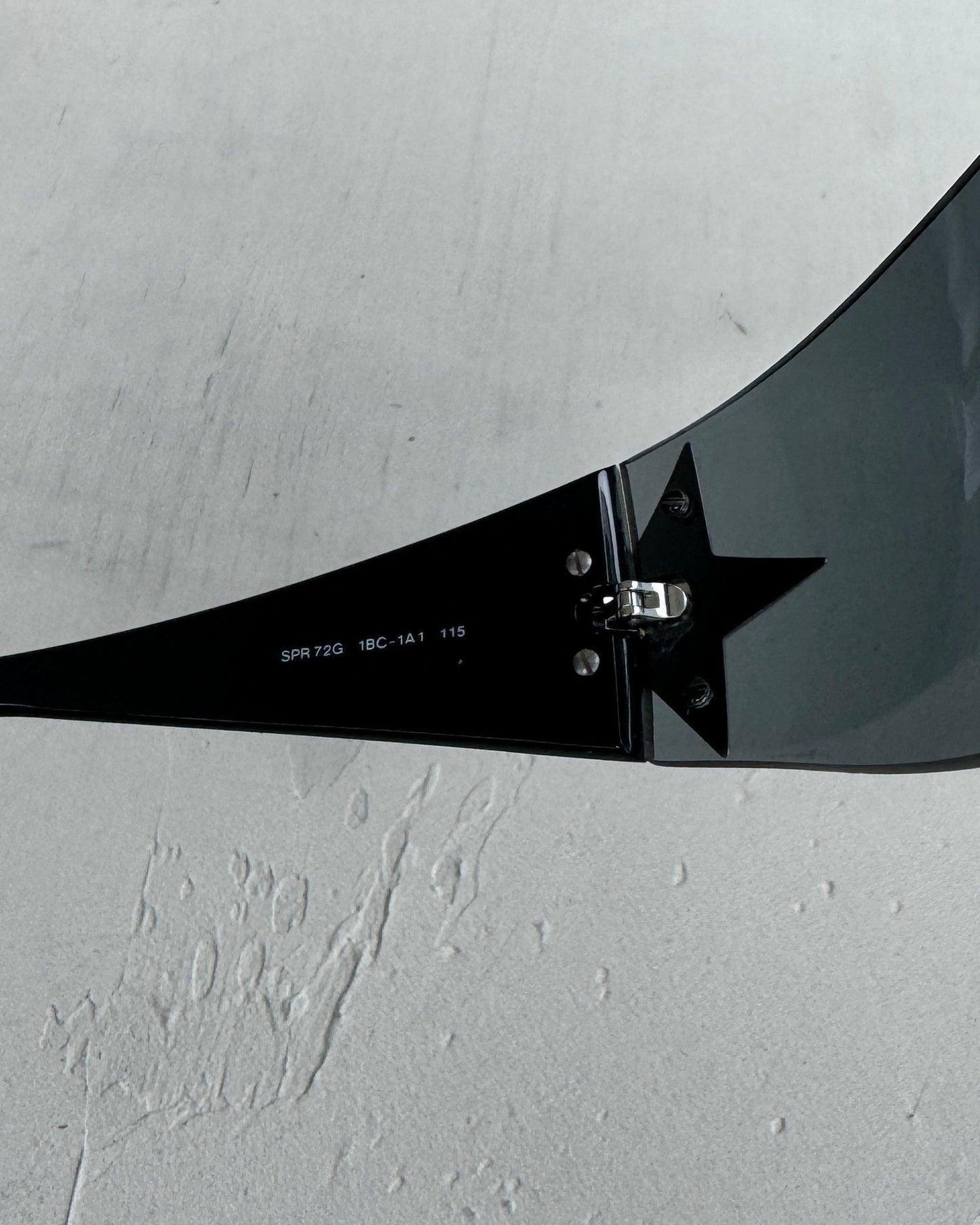 PRADA WRAP AROUND STAR SUNGLASSES | O/S, Black