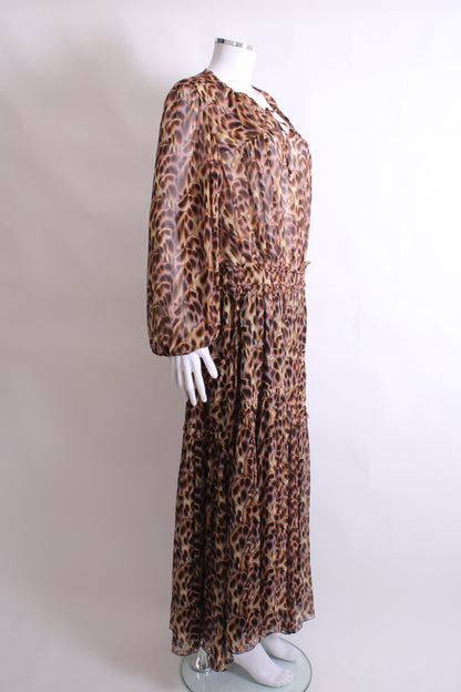 Isabel Marant Etoile L/S Print Blouse/ Skirt /Co-ord Brown/ Yellow 10 | O/S, Brown
