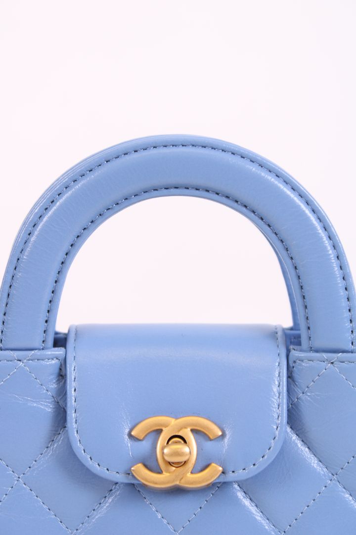 Chanel Micro Kelly Handbag Blue | O/S, Blue