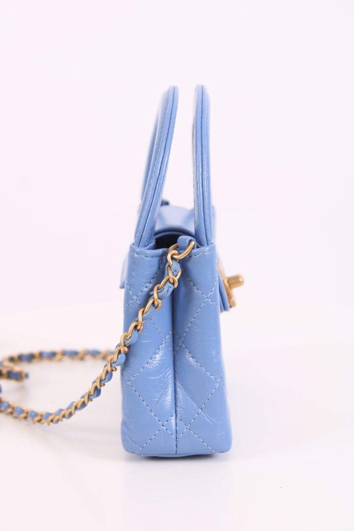 Chanel Micro Kelly Handbag Blue | O/S, Blue