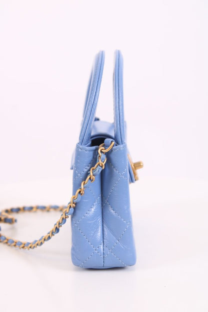 Chanel Micro Kelly Handbag Blue | O/S, Blue