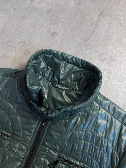 D&G Multi-Zip Khaki Lightweight Puffer