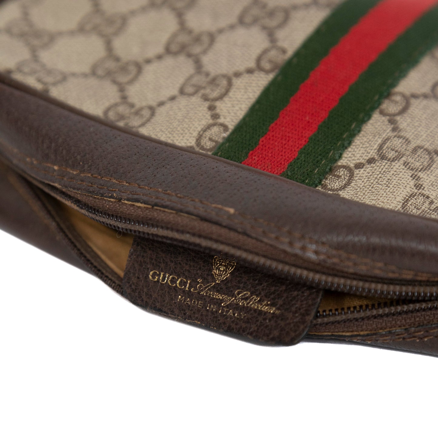 Gucci Crossbody Monogram Bag with Classic Gucci Trim