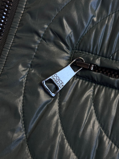 D&G Multi-Zip Khaki Lightweight Puffer