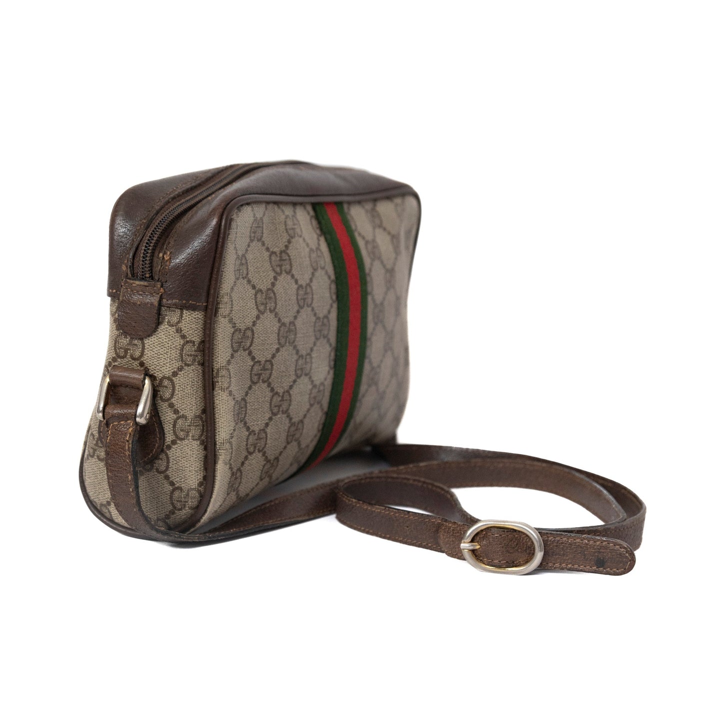Gucci Crossbody Monogram Bag with Classic Gucci Trim