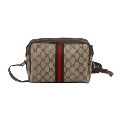 Gucci Crossbody Monogram Bag with Classic Gucci Trim