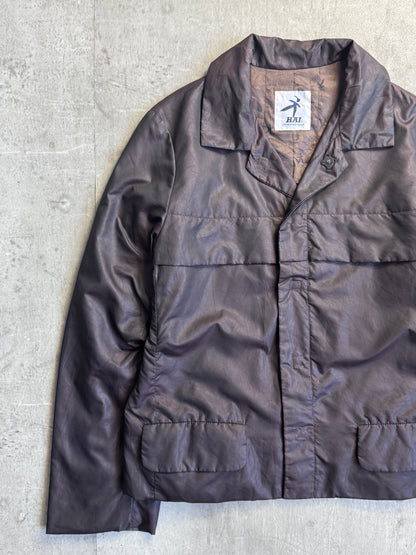 Issey Miyake Hai Sporting Gear Brown Cropped Padded Jacket