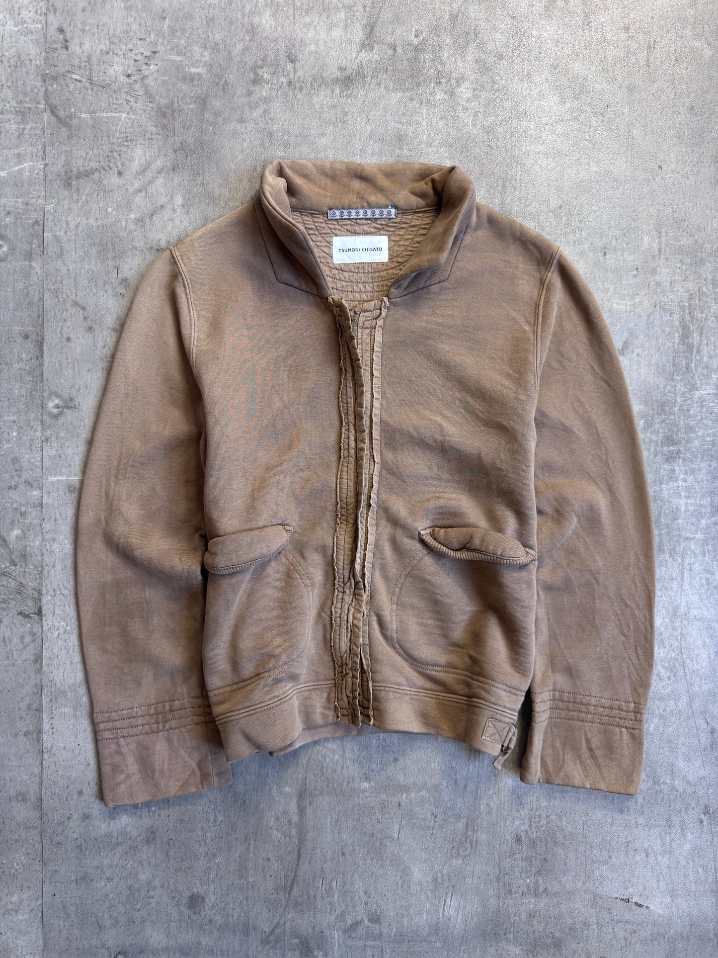 Tsumori Chisato Beige Zip Up Sweater