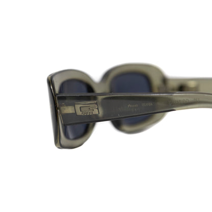 Gucci Squared Lense Transparent Green Sunglasses