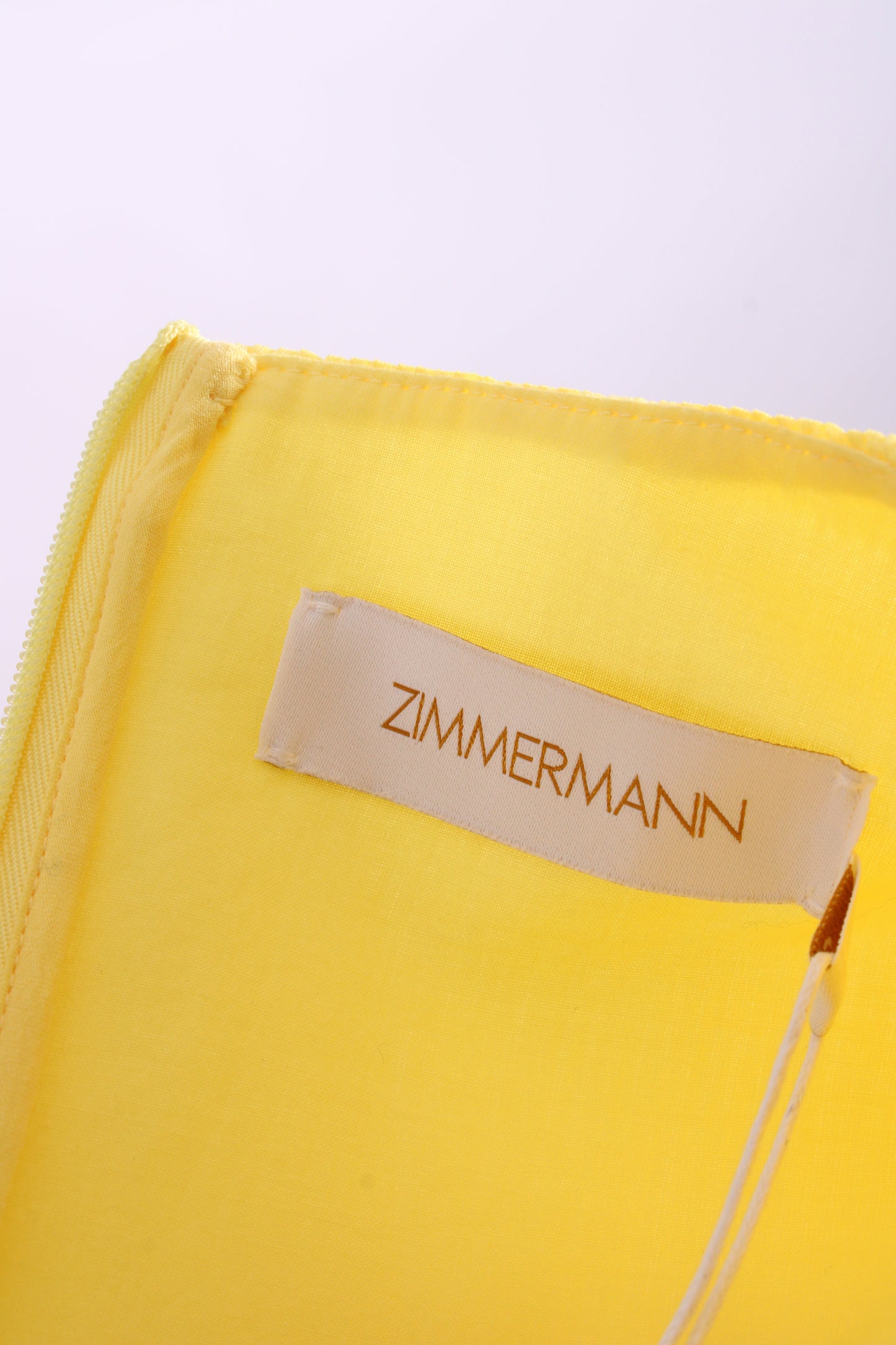 Zimmermann S/S Pleated Dress Yellow 12 | O/S, Yellow