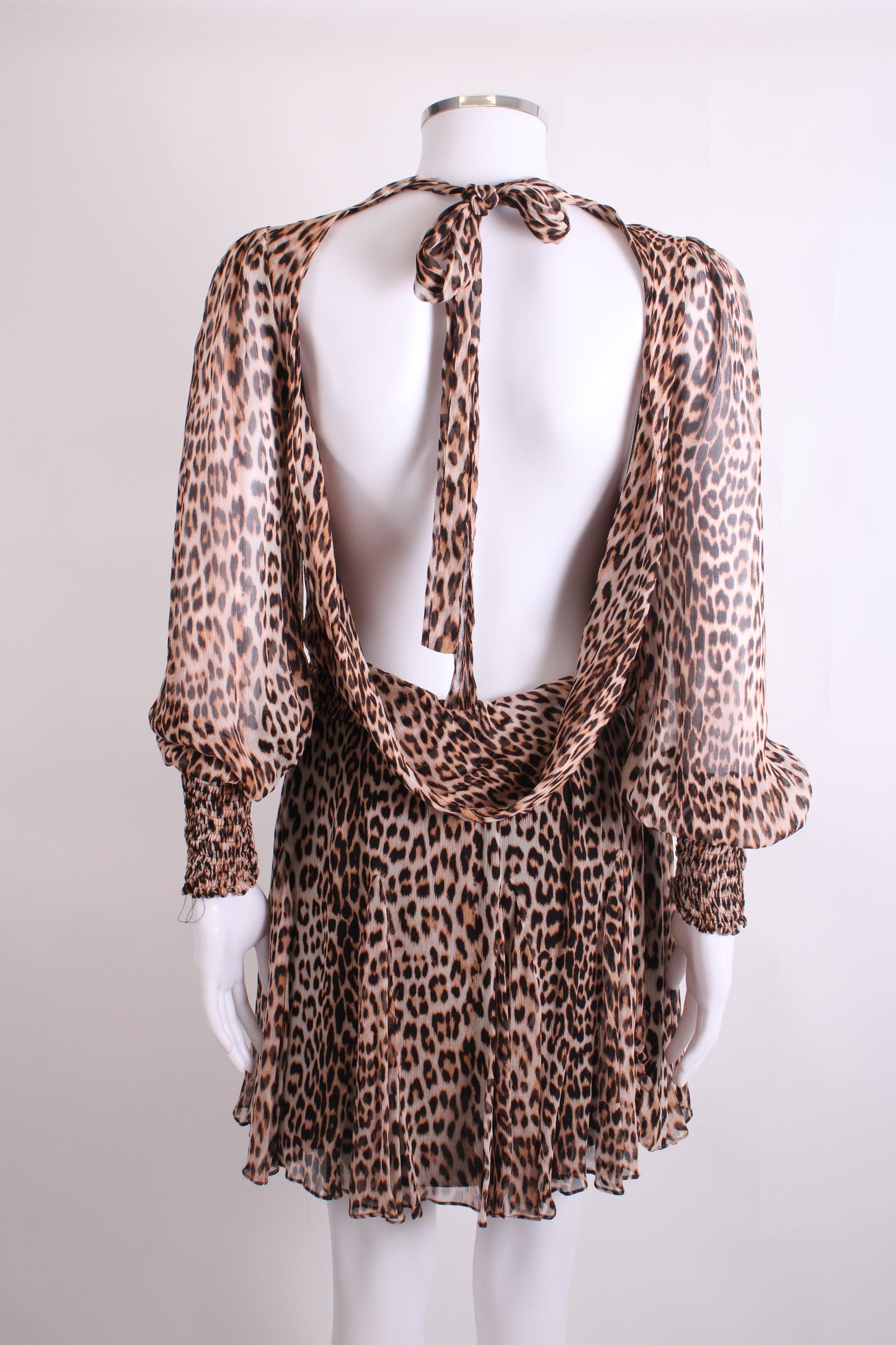 Bec & Bridge L/S Dress Leopard Print 12 | O/S, Red