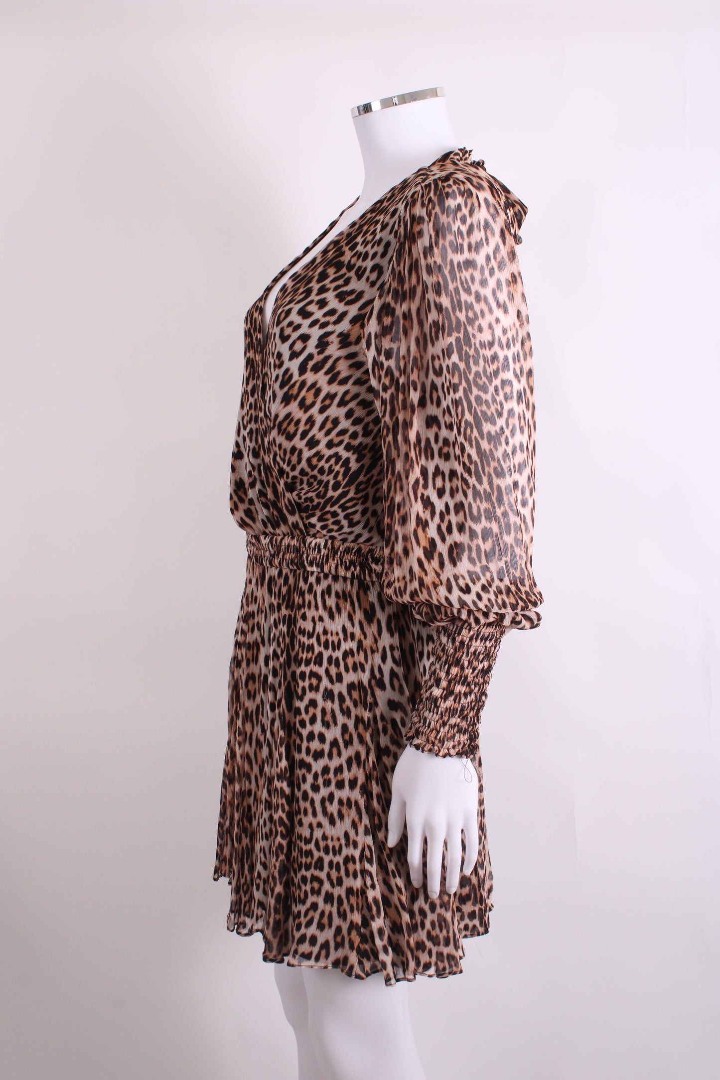 Bec & Bridge L/S Dress Leopard Print 12 | O/S, Red