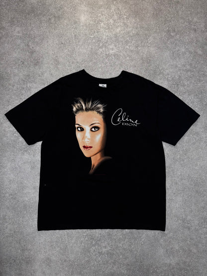 90s Celine Dion Black Graphic Tee