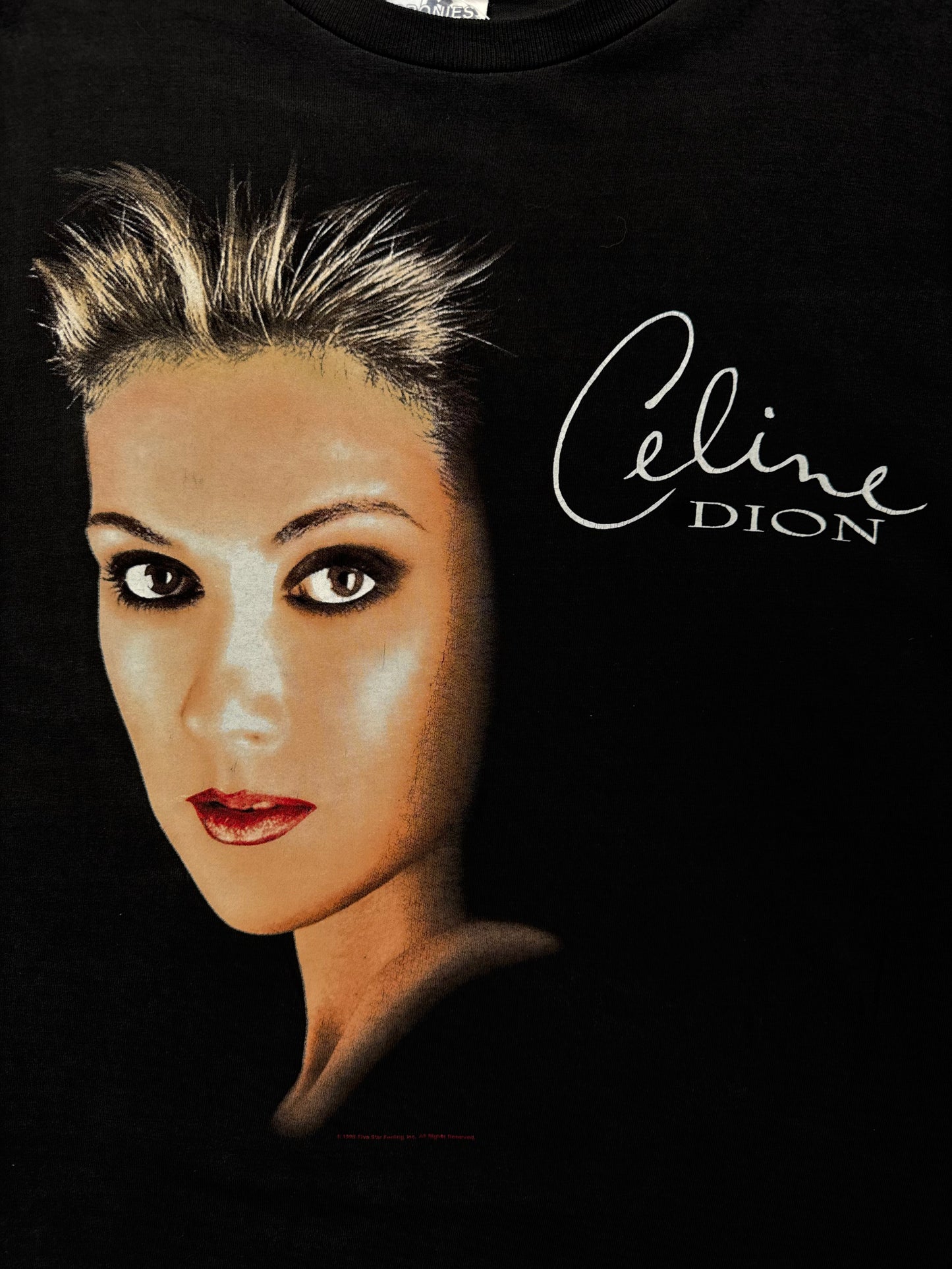 90s Celine Dion Black Graphic Tee