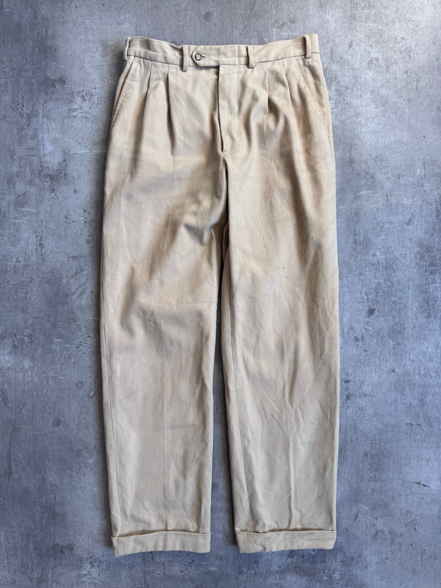 Burberry Beige Tailored Chinos (sold as seen)