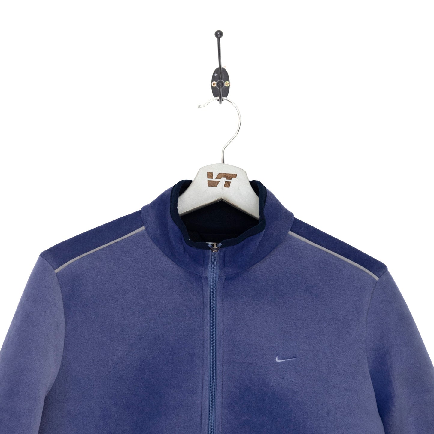 Nike Velour Structured Purple Zip Jacket