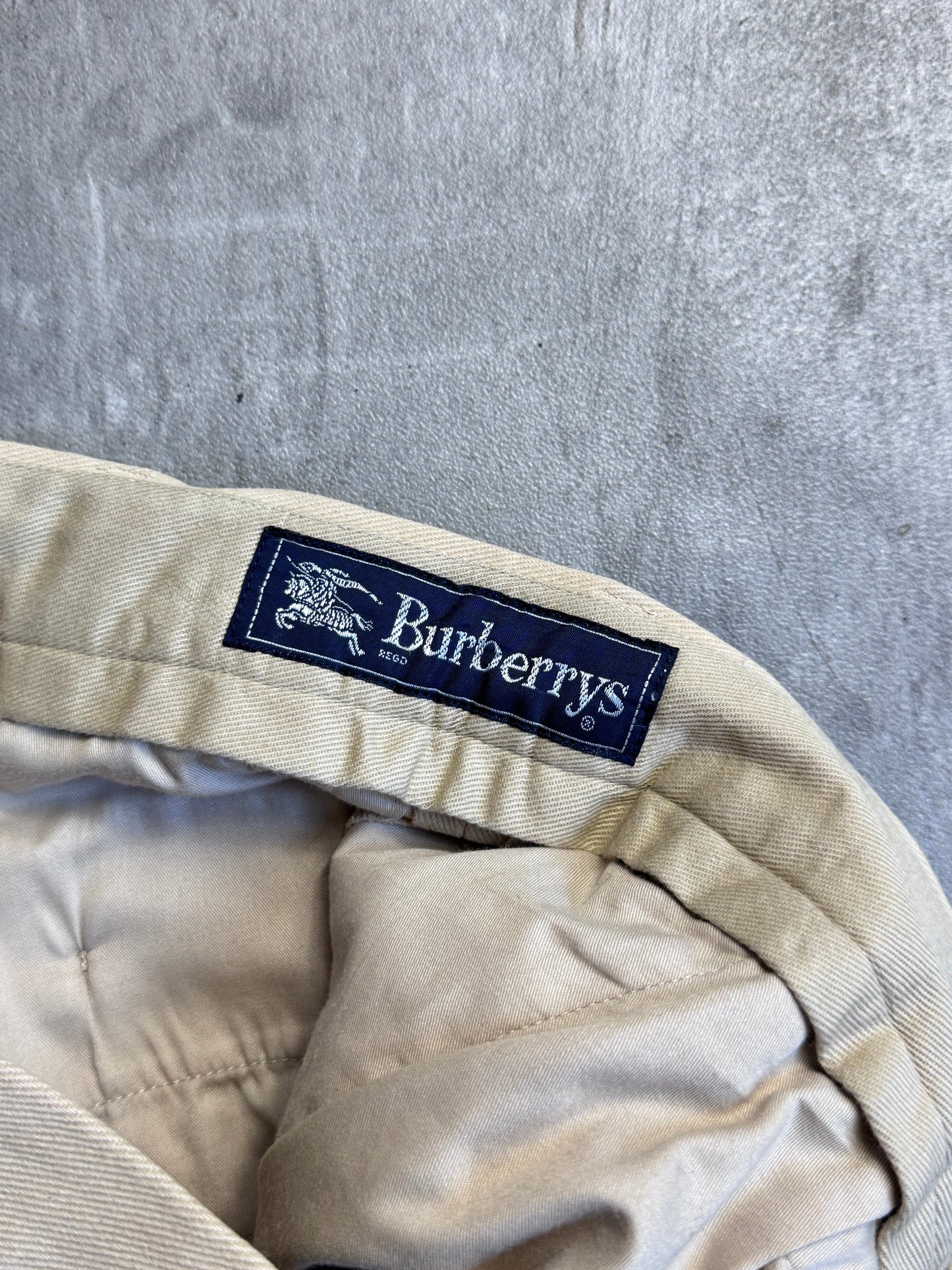 Burberry Beige Tailored Chinos (sold as seen)