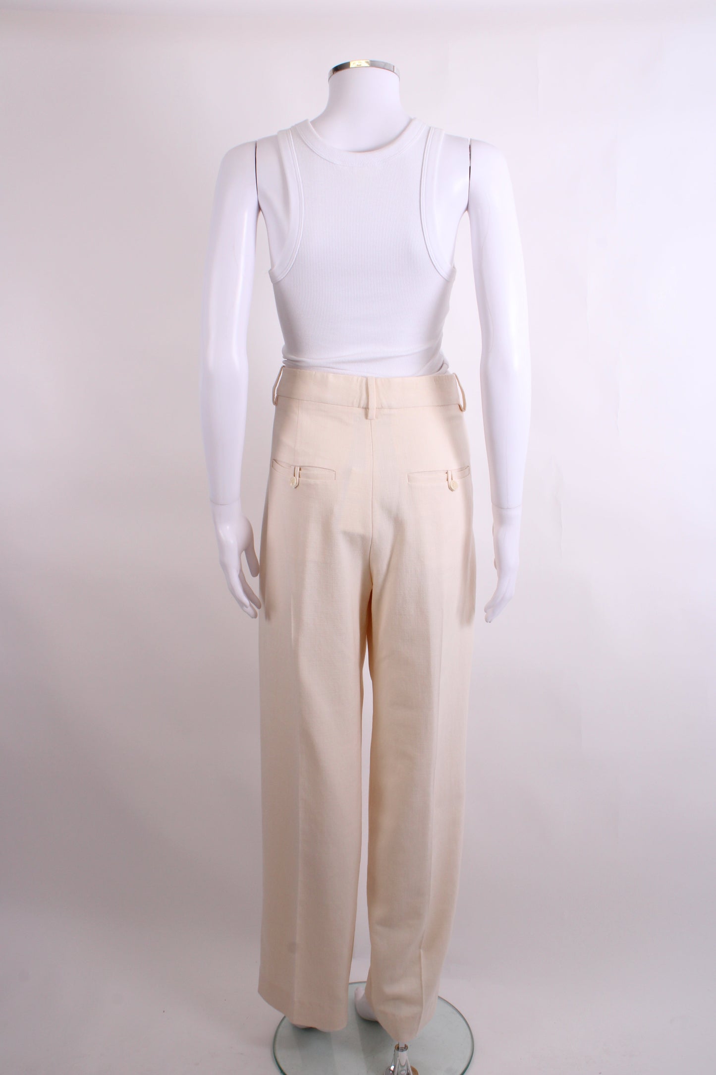By Malene Birger Pleat Front Trousers Cream 14 | O/S, Cream