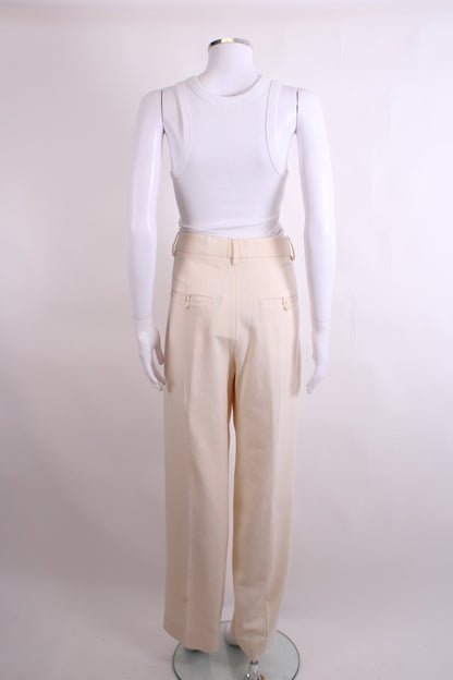 By Malene Birger Pleat Front Trousers Cream 14 | O/S, Cream