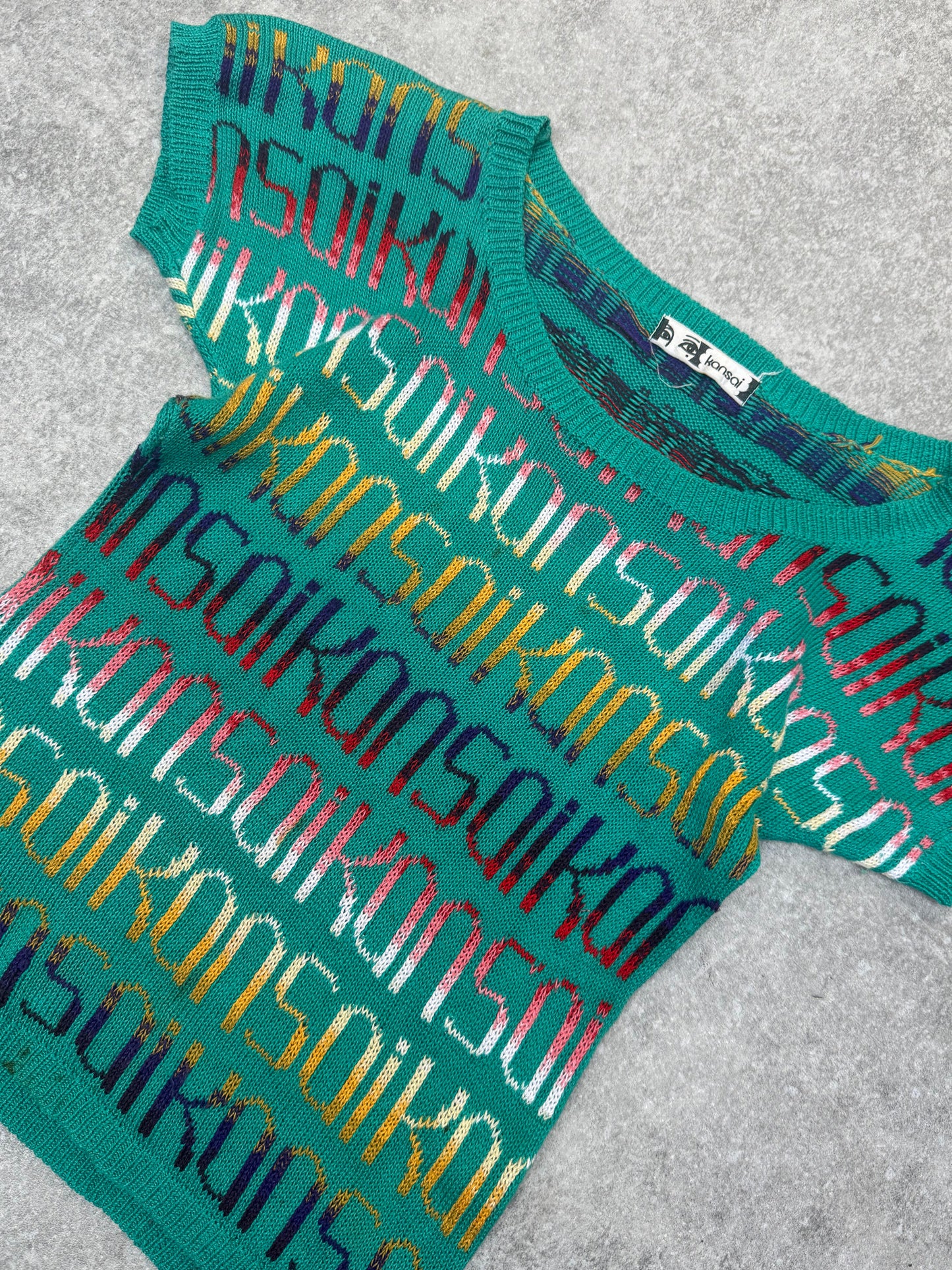 Kansai Spellout Multi Knitted Vest