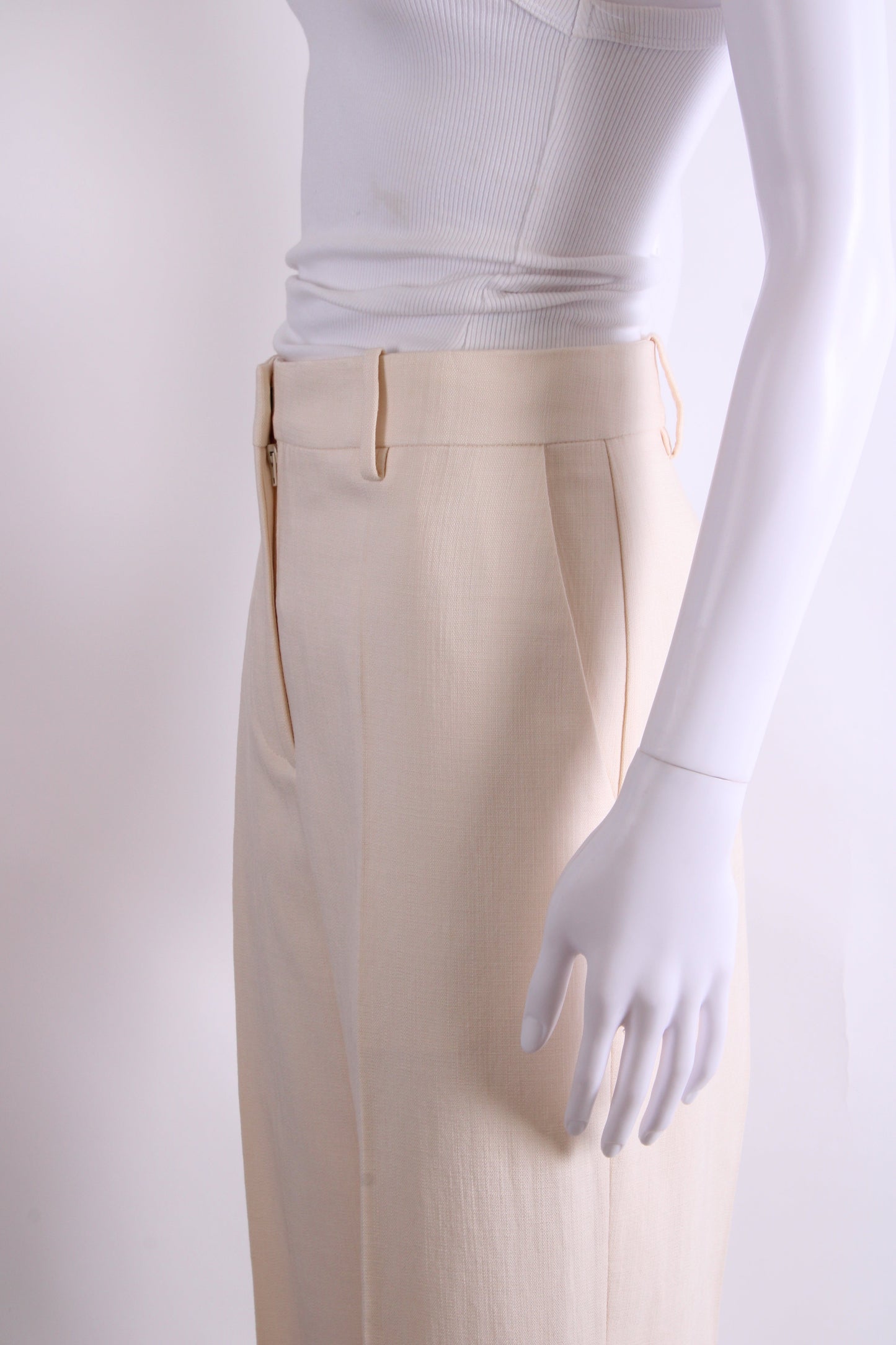 By Malene Birger Pleat Front Trousers Cream 14 | O/S, Cream
