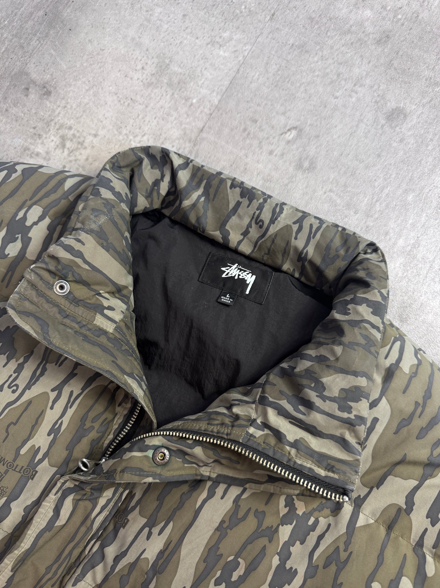 Stussy Camo Puffer Jacket