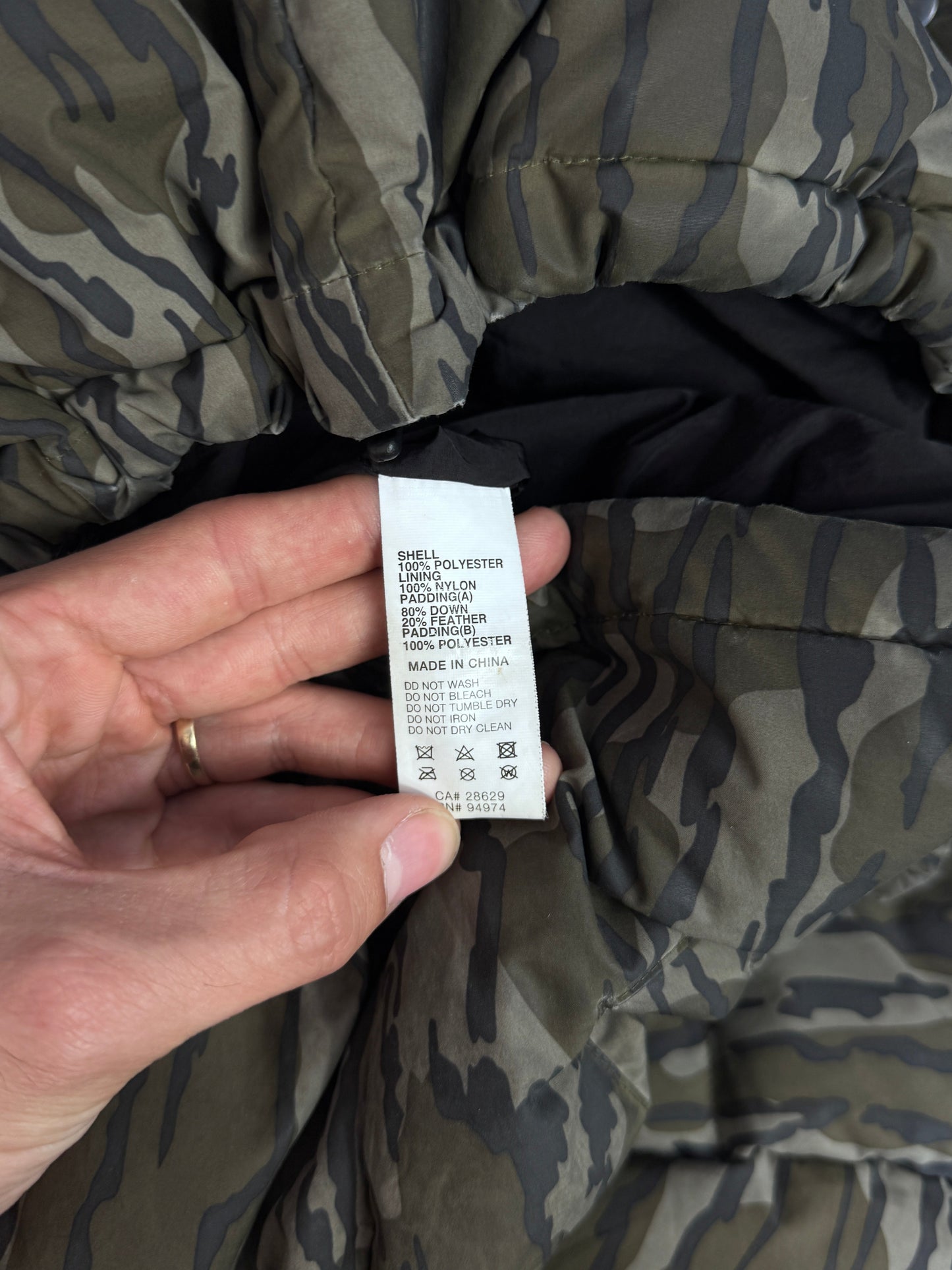 Stussy Camo Puffer Jacket