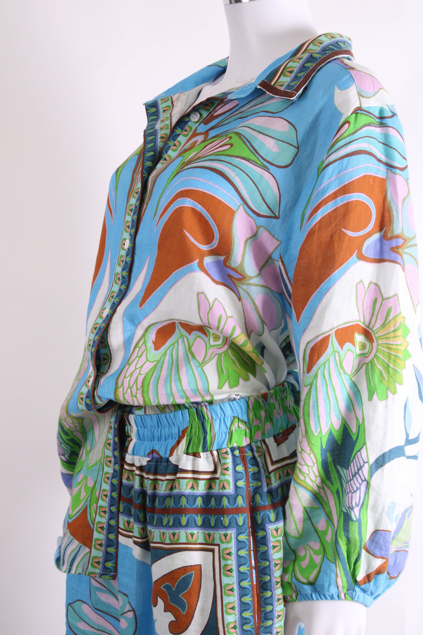 Lug Von Siga Print Shirt/ Trouser Co-ord Multi Coloured 14 | O/S, Red