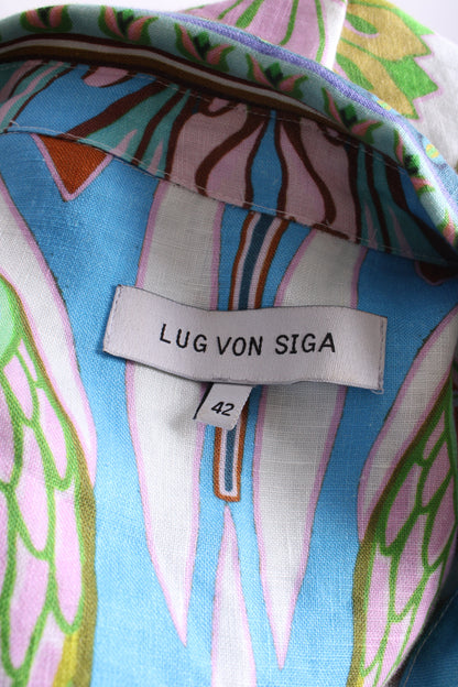 Lug Von Siga Print Shirt/ Trouser Co-ord Multi Coloured 14 | O/S, Red