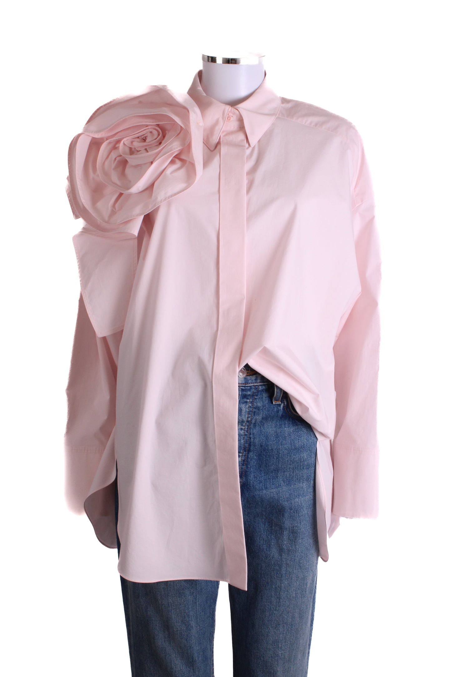 Dorothee Schumacher L/S Floral Applique Shirt Pink 14 | O/S, Pink