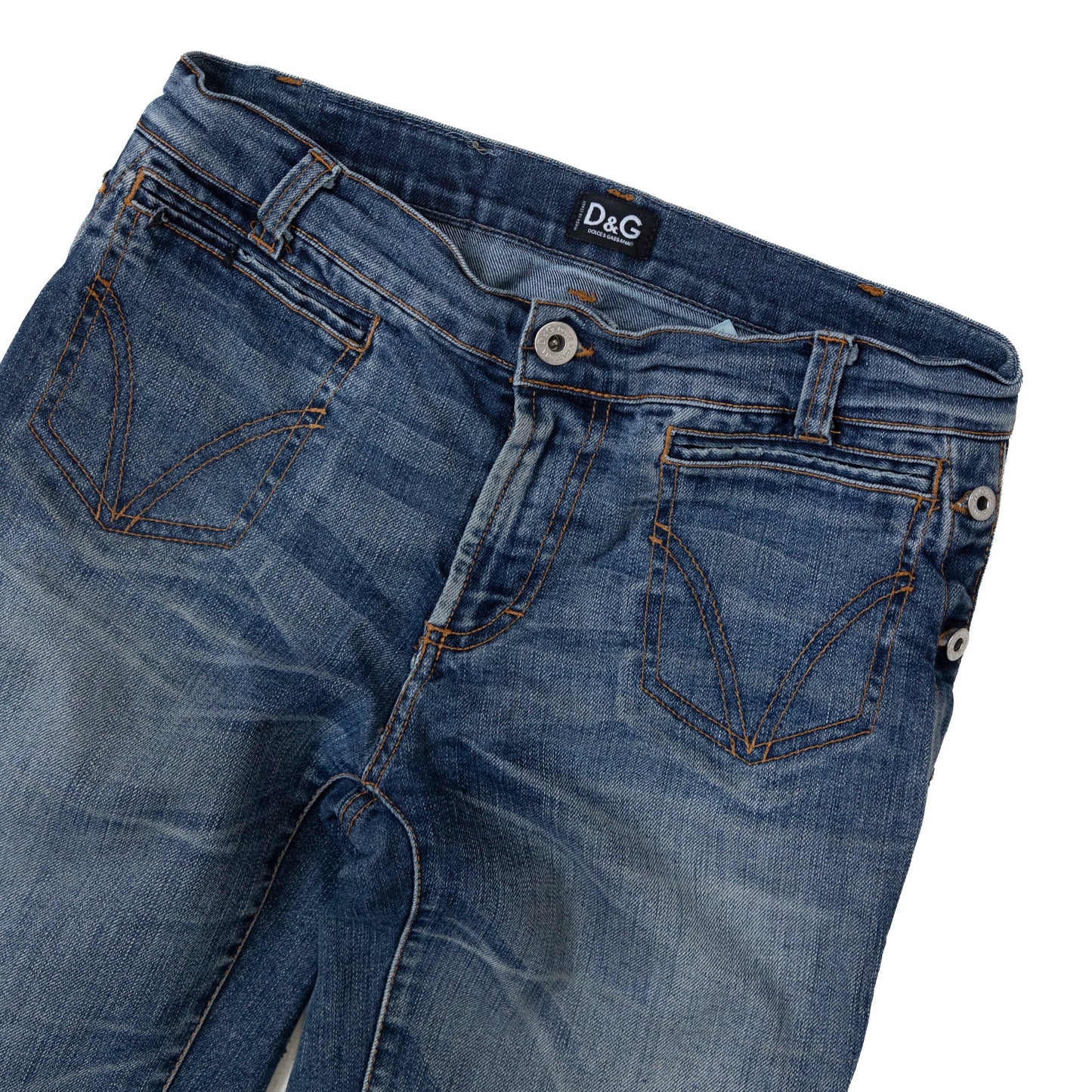 D&G Bootleg Button Jeans