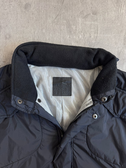 Marithe Francois Girbaud Lightweight Navy Hooded Puffer