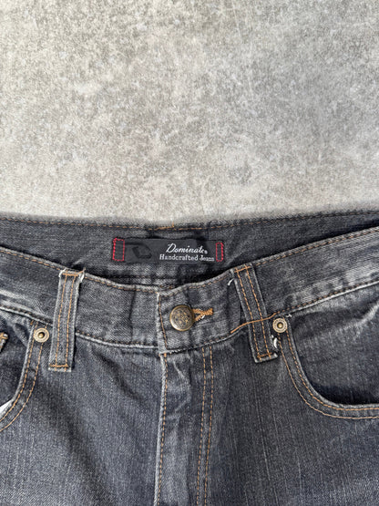 Dominate Dragon Graphic Black Jorts