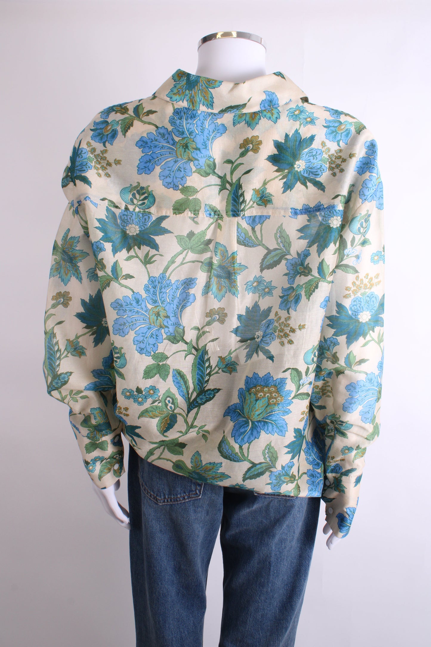 Sir. L/S Floral Print Shirt Beige/ Blue 10 | O/S, Beige