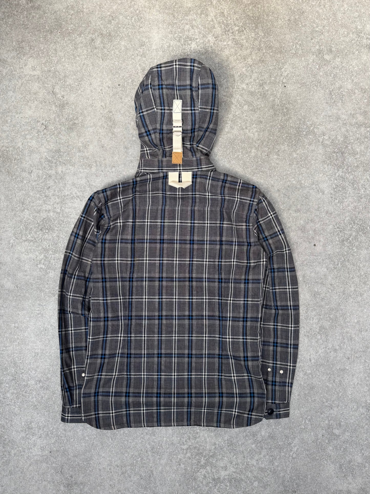 Junya Watanabe Check Hooded Button Down Jacket