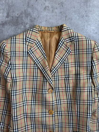 90s Burberry Vintage Nova Check Blazer