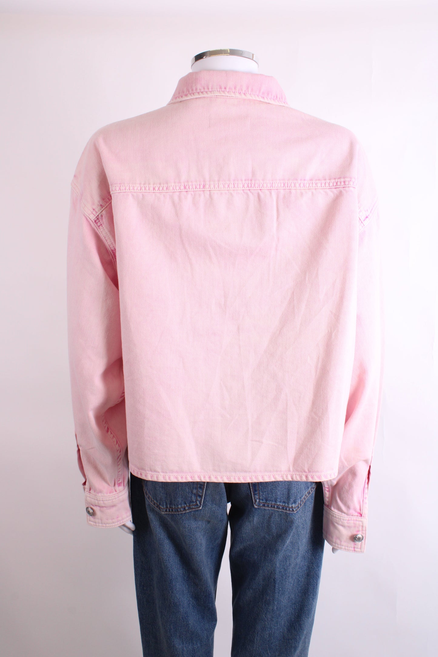 Rag & Bone Denim Jacket Washed Pink L | Large, Pink