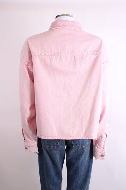 Rag & Bone Denim Jacket Washed Pink L | Large, Pink