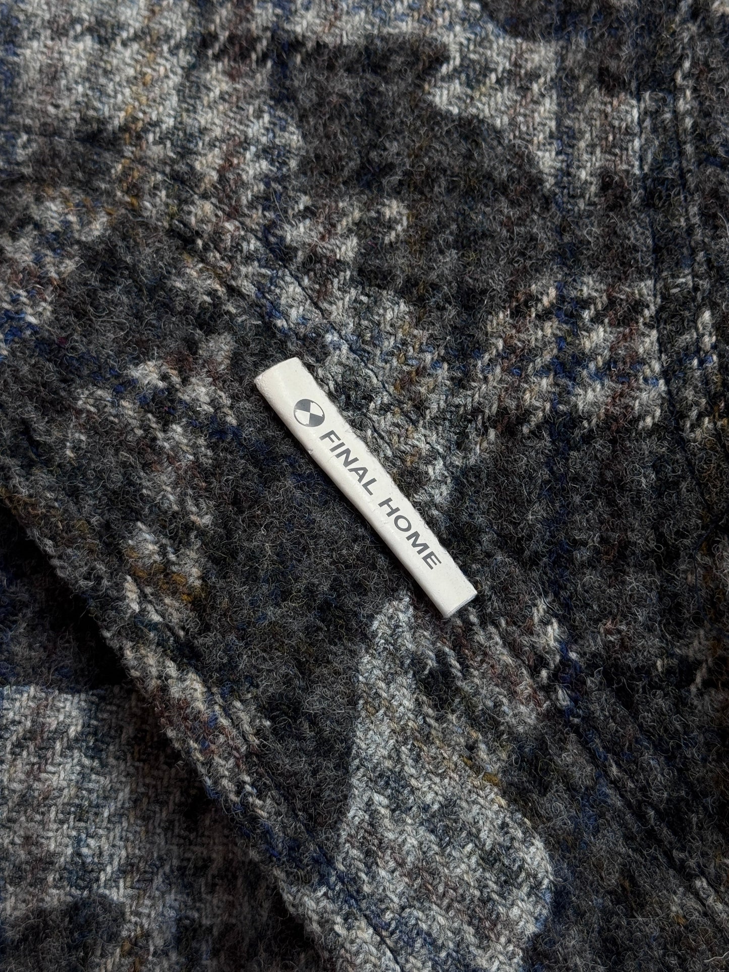 Issey Miyake Final Home Harris Tweed Houndstooth Jacket
