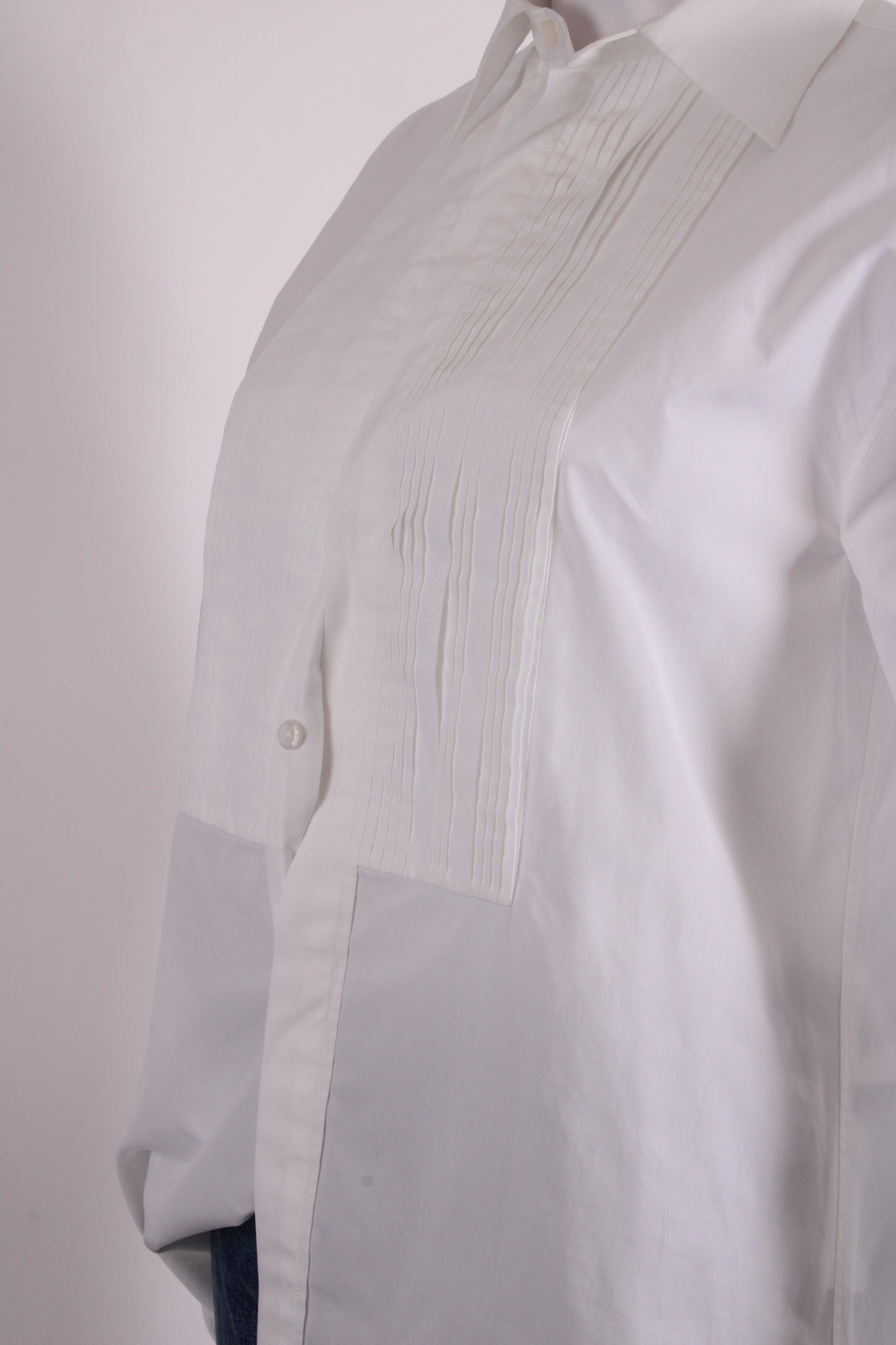 Jil Sander L/S Pleated Front Shirt White 2 | O/S, White