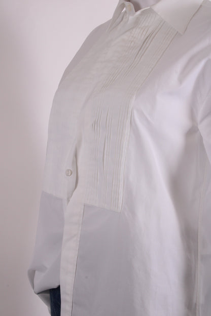 Jil Sander L/S Pleated Front Shirt White 2 | O/S, White