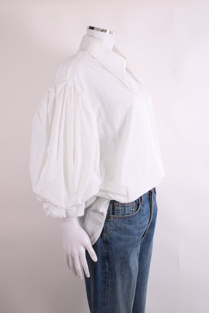 Simone Rocha 3/4 PUff Sleeve Shirt White 10 | O/S, White