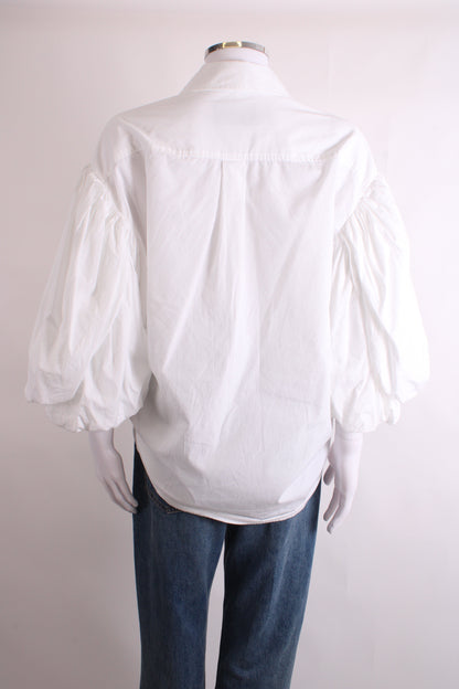 Simone Rocha 3/4 PUff Sleeve Shirt White 10 | O/S, White
