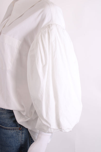 Simone Rocha 3/4 PUff Sleeve Shirt White 10 | O/S, White